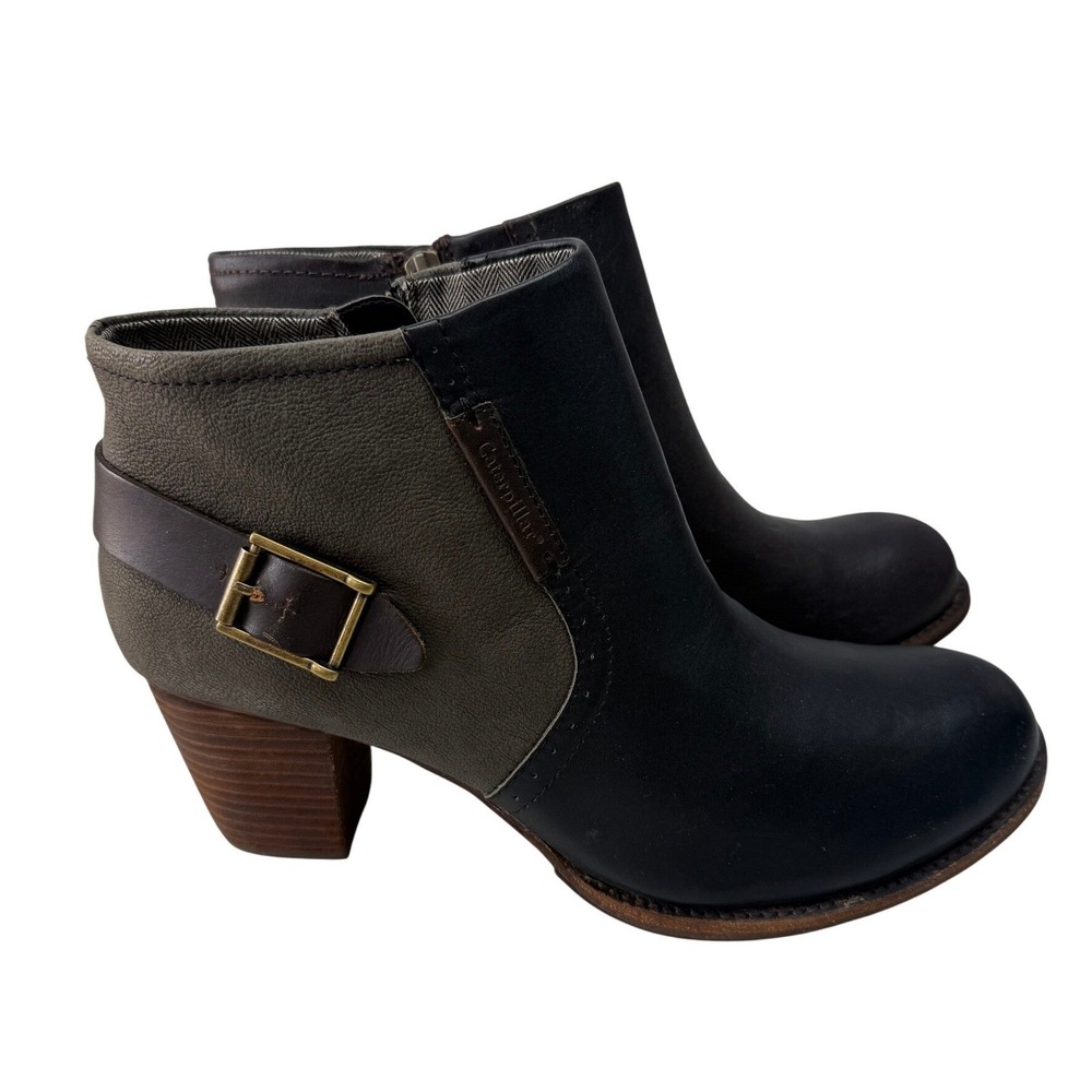 Caterpillar CAT Womens Leather Ankle Boots Buckle P305635 Sz 11 NEW
